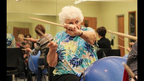 Making exercise fun through drumming - YouTube Older Adults Activities, Elderly Activities ...