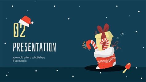 Christmas Presents Google Slides Theme and PPT Template