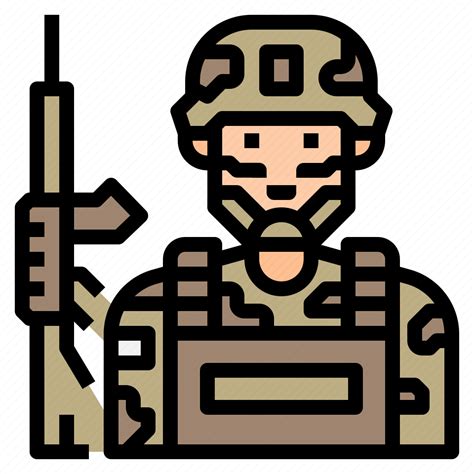 Army, avatar, character, job, military, soldier, uniform icon ...