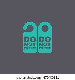 Do Not Disturb Sign Vector Illustration Stock Vector (Royalty Free ...