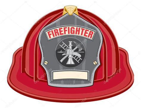 Firefighter Helmet Red Stock Vector by ©AWesleyFloyd 26529025