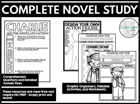 Charlie and the Chocolate Factory Novel Study - Chapter Questions ...