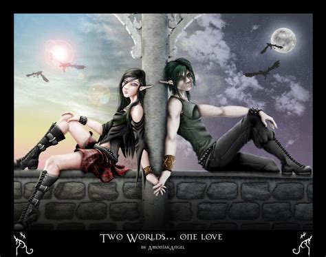 Two worlds - V2 by amoniakAngel on DeviantArt