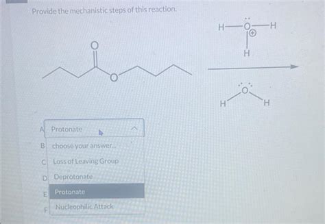 Solved Provide the mechanistic steps of this reaction. | Chegg.com