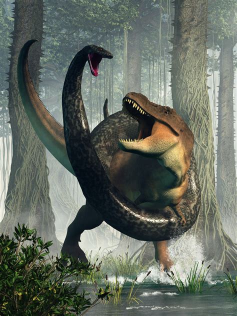 T-rex Vs Titanoboa, Download, Downloadable Art, JPG, Print at Home Dinosaur Poster - Etsy UK in ...