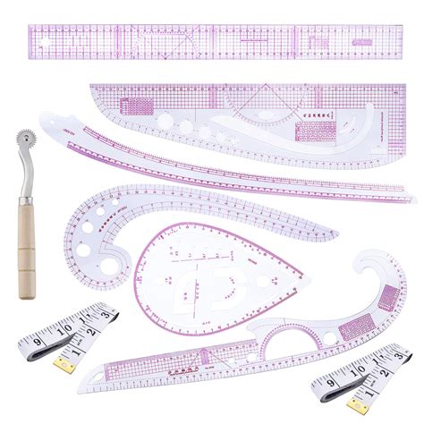 Buy Sewing Ruler Tailor Set, 8 Styling Sewing Rulers and Curves Pattern ...