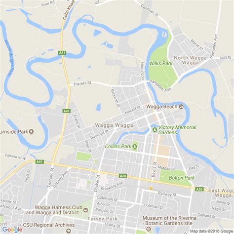 Wagga Wagga Map Free Download