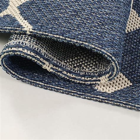 Cotton Rug Navy Blue Berber | Rugs Dropshipping, Wholesale of Rugs and Carpets FREE UK delivery