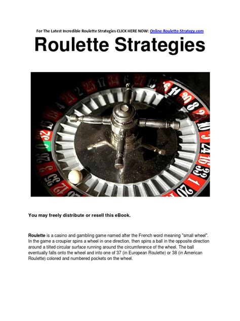 Roulette Strategies - Simple Roulette Strategies To Win Big Online ...