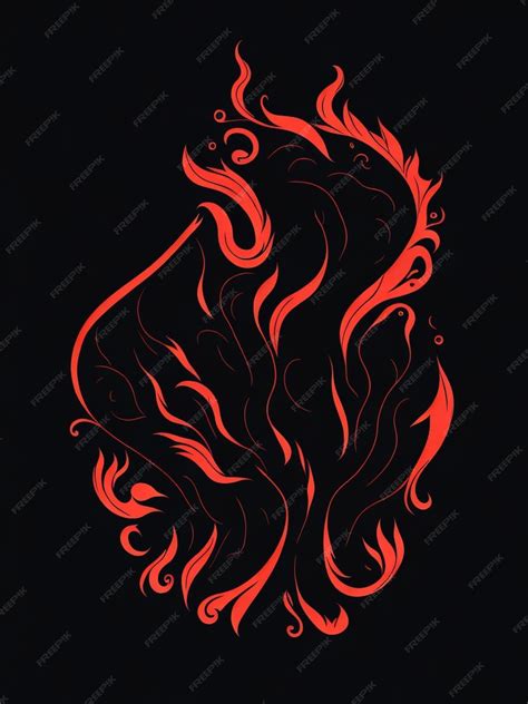 Premium AI Image | logo designs fire cartoon illustration vector on fire