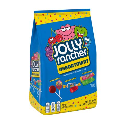 JOLLY RANCHER Lollipops, Hard Candy and Stix Assorted Fruit Flavored Candy, Bulk, 46 oz, Bag ...