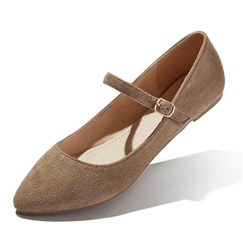 DailyShoes - DailyShoes Women's Mary Jane Casual Flats Flat Shoes Ballet Slip On Classic Pointy ...