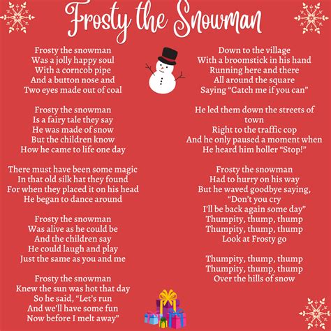 Frosty the Snowman Printable Lyrics, Origins, and Video