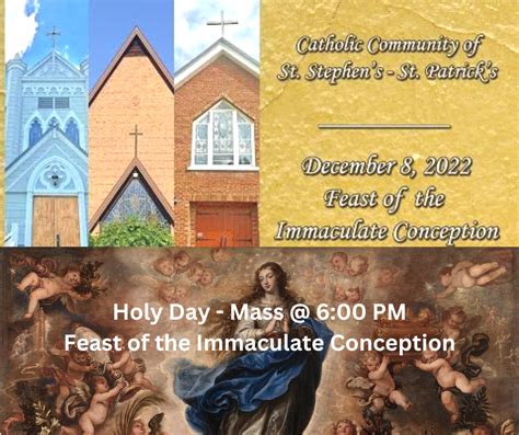 Feast of the Immaculate Conception – Catholic Community of St. Stephen ...