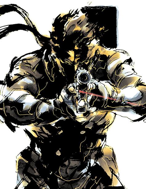 Yoji Shinkawa's 2001 art of Solid Snake for Metal Gear Solid 2: Sons of ...