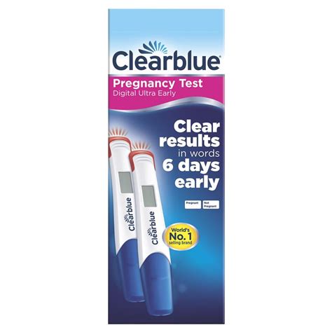 Buy Clearblue Digital Ultra Early Pregnancy Test 2 Tests Online at Chemist Warehouse®