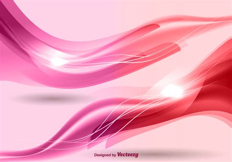 Pink waves background vector 98905 Vector Art at Vecteezy