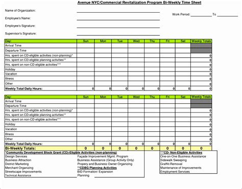 Bi Weekly Timesheet Template Excel - SampleTemplatess - SampleTemplatess