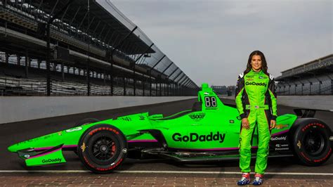 Danica Patrick unveils striking car paint scheme, firesuit she designed ...