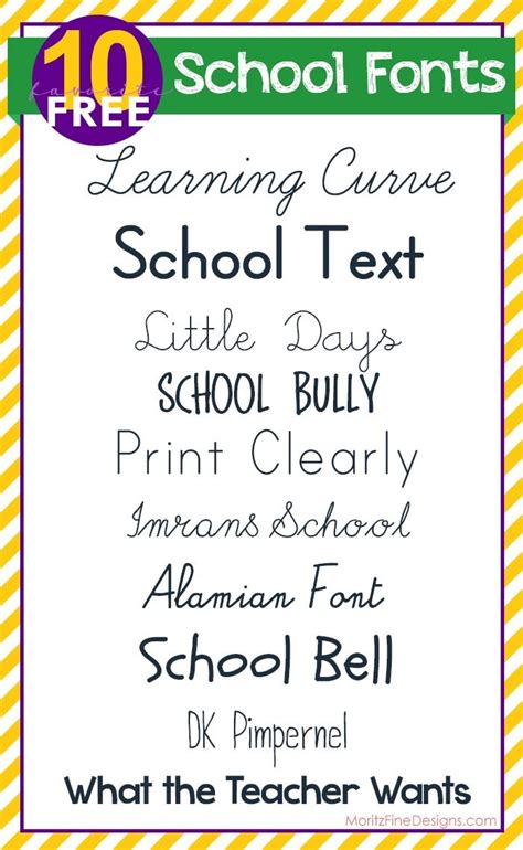 free FONT friday | school's out! celebrate with school fonts | School fonts, Free school fonts ...