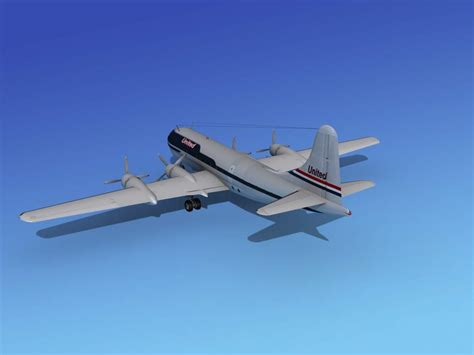 Boeing 377 United Airlines - 3D Model by Dreamscape Studios