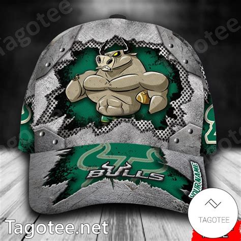 South Florida Bulls Mascot Custom Caps - Tagotee