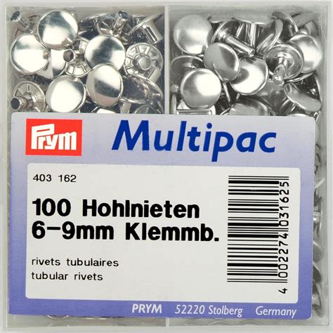 Tubular Rivets -Two Part - Prym brand . Leather etc | Specialist Fastenings | Haberdashery ...