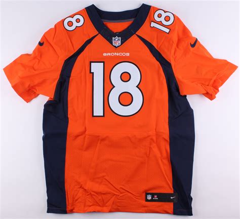 Peyton Manning Signed LE Broncos Jersey Inscribed "55 TD's '13" & "509th TD '14" Limited Edition ...