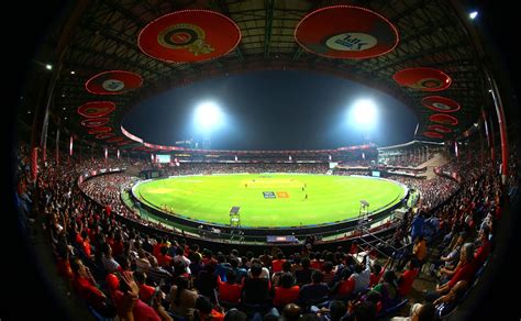 The Chinnaswamy Stadium under lights | ESPNcricinfo.com