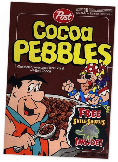 The Flintstones help debut Fruity Pebbles & Cocoa Pebbles cereals (1970) - Click Americana