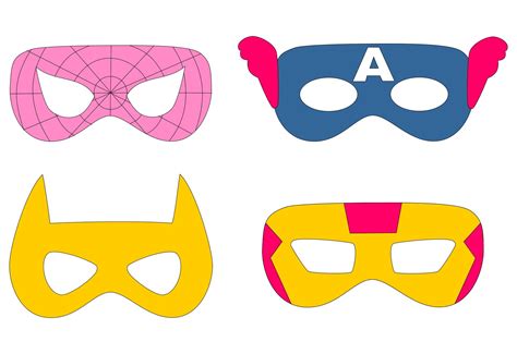 Girl Superhero Mask Printable Superhero Mask Template, Superhero Masks ...