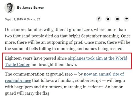 New York Times blames aeroplanes while downplaying the 9/11 terror ...