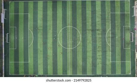 Football Field Football Field Aerial View Stock Photo 2149792825 ...