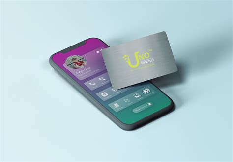 Color Metal Business Card | With NFC and QR Code