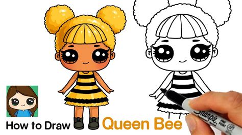 How to Draw Queen Bee LOL Surprise Doll