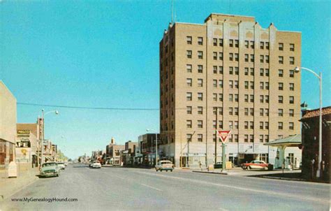 Clovis, New Mexico, Main Street, vintage postcard photo