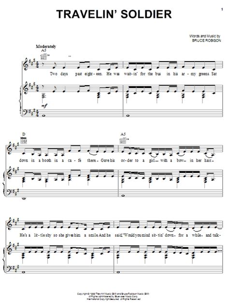 Travelin' Soldier | Sheet Music Direct