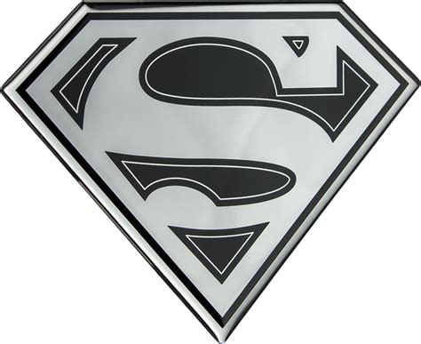 Superman Logo Black And Chrome Lensed Fan Emblem By Png Cliparting Com | My XXX Hot Girl