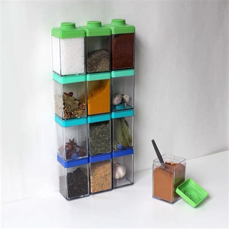 Spice Cubes - Spice Storage System, Set of Four | Spice storage, Storage system, Storage