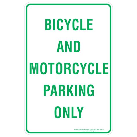 BICYCLE AND MOTORCYCLE PARKING ONLY | Discount Safety Signs New Zealand