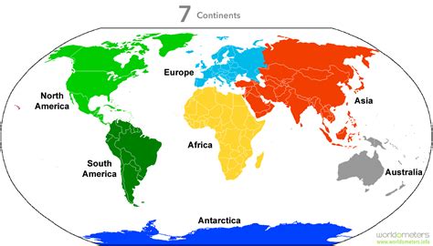 7 Continents of the World - Worldometer