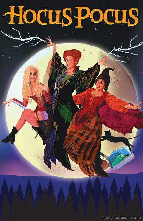 hocus pocus poster | Hocus pocus, Halloween doodle, Vintage halloween