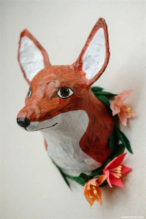 Paper Mache Animal Heads DIY Tutorial | Paper mache animal head, Paper ...