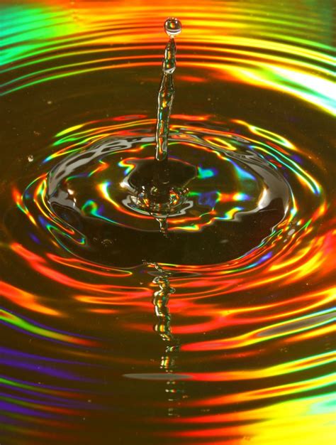 rainbow reflected water | Water art, Water droplets, Rainbow water