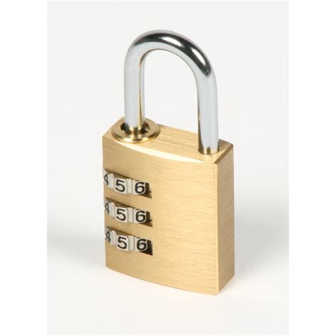 brass 3 combination padlock