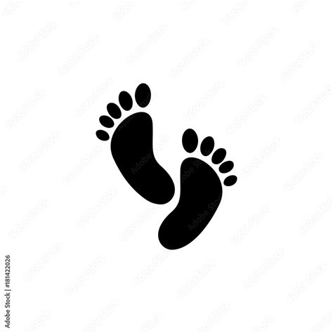 footprint icon. Beach holidays simple icon. Travel element icon ...