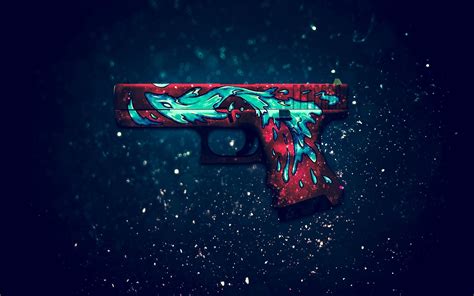 Blue Gun Wallpaper