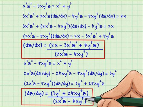 How to Do Implicit Differentiation: 7 Steps (with Pictures)