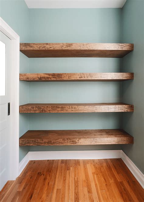 DIY Floating Wood Shelves!