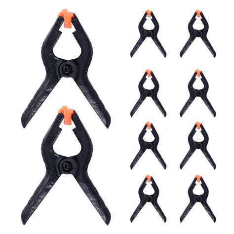 10PCS 2inch Spring Clips DIY Tools Plastic Nylon Toggle Clamps For Woodworking Spring Clamps ...